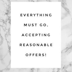 Feel free to send offers!